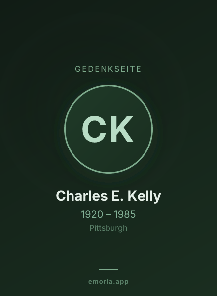 Gedenkportrait von Charles E. Kelly
