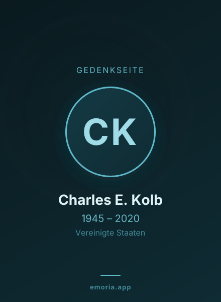 Gedenkportrait von Charles E. Kolb