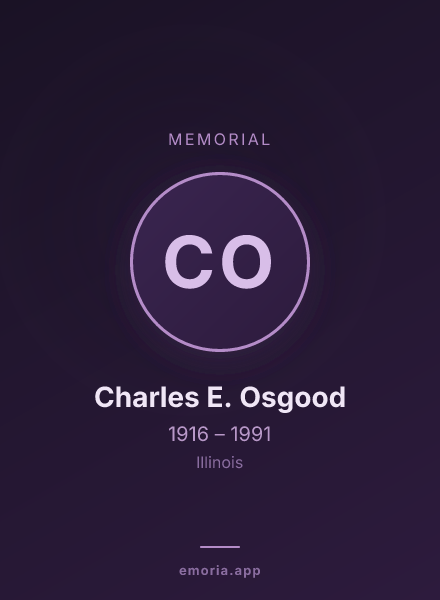 Memorial portrait of Charles E. Osgood