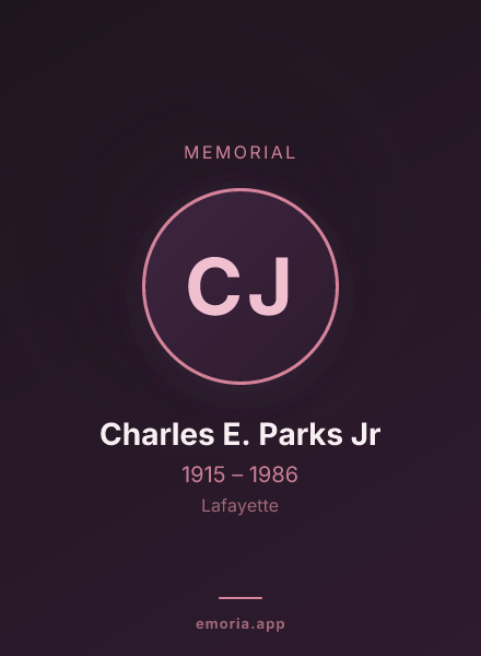 Memorial portrait of Charles E. Parks Jr
