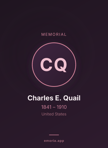 Memorial portrait of Charles E. Quail