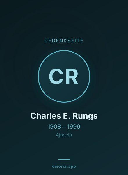 Gedenkportrait von Charles E. Rungs