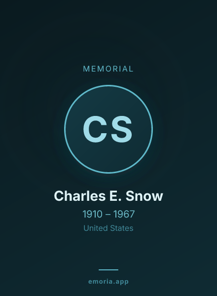 Memorial portrait of Charles E. Snow