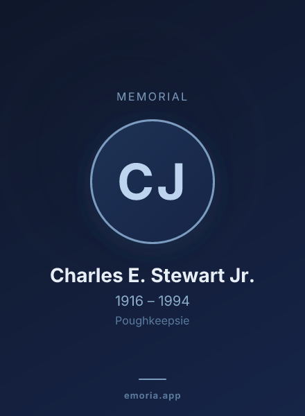 Memorial portrait of Charles E. Stewart Jr.