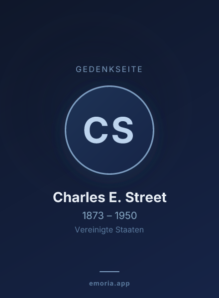 Gedenkportrait von Charles E. Street