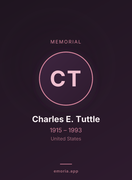 Memorial portrait of Charles E. Tuttle