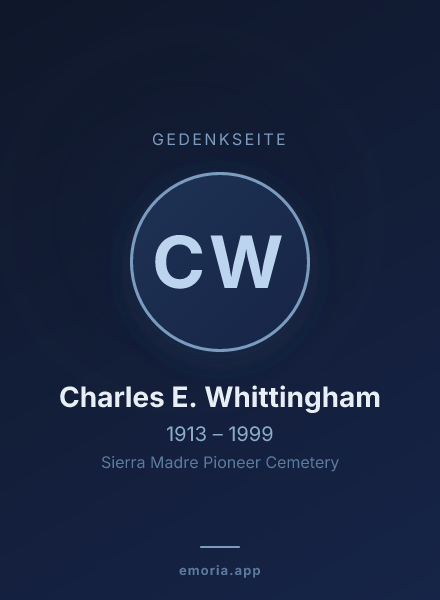 Gedenkportrait von Charles E. Whittingham