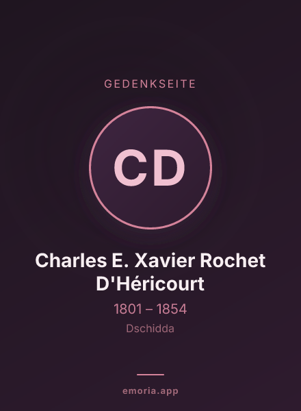 Gedenkportrait von Charles E. Xavier Rochet D'Héricourt