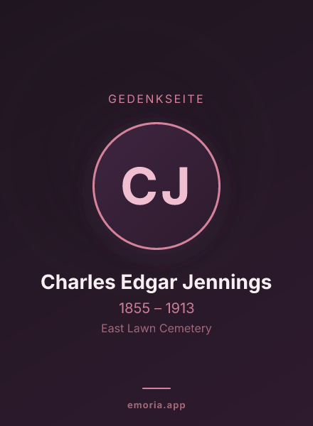 Gedenkportrait von Charles Edgar Jennings