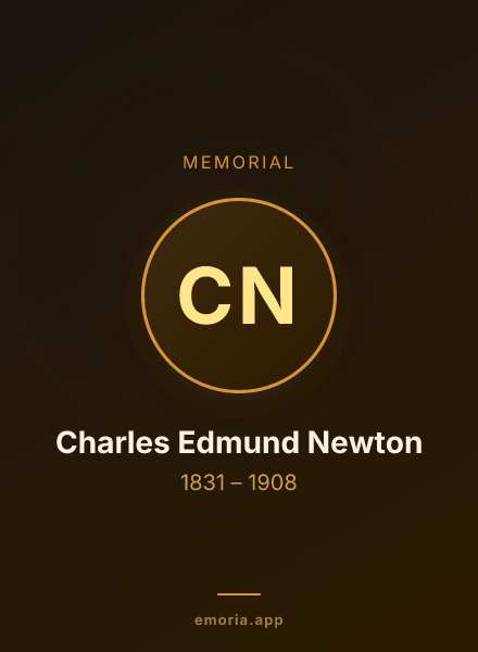 Memorial portrait of Charles Edmund Newton
