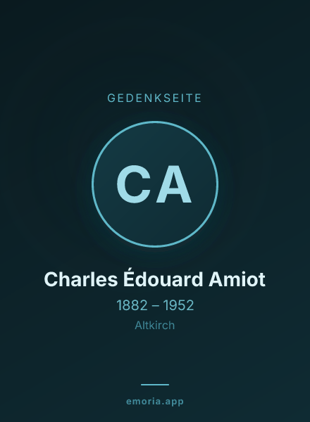 Gedenkportrait von Charles Édouard Amiot