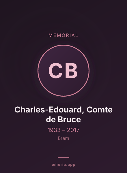 Memorial portrait of Charles-Edouard, Comte de Bruce