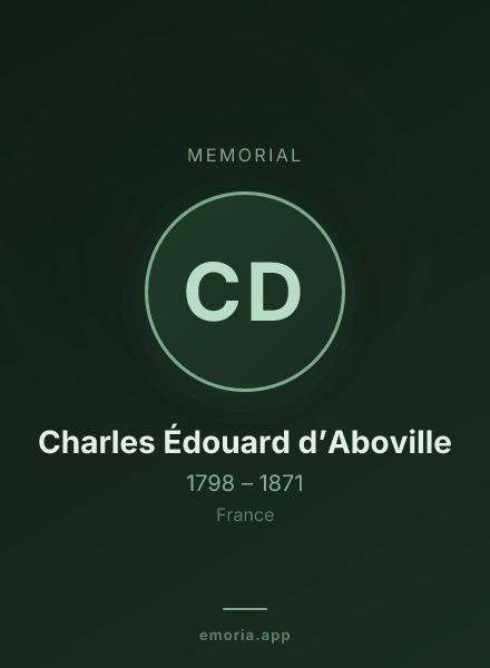 Memorial portrait of Charles Édouard d’Aboville