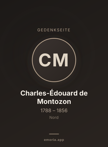 Gedenkportrait von Charles-Édouard de Montozon