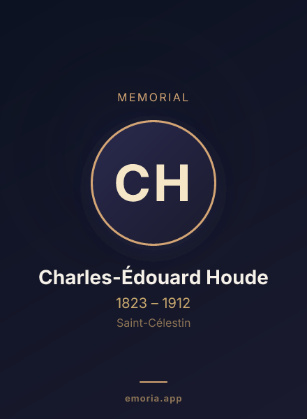 Memorial portrait of Charles-Édouard Houde