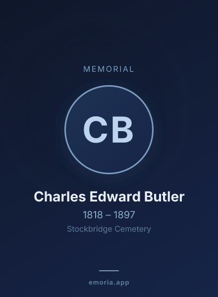 Memorial portrait of Charles Edward Butler
