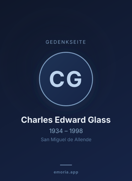Gedenkportrait von Charles Edward Glass