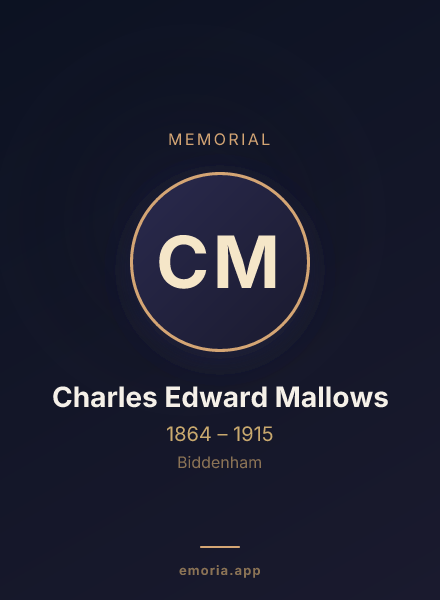Memorial portrait of Charles Edward Mallows