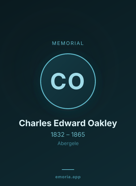 Memorial portrait of Charles Edward Oakley