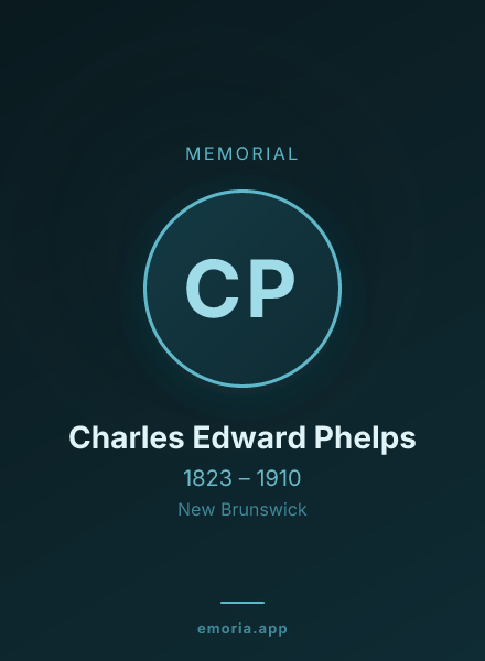 Memorial portrait of Charles Edward Phelps