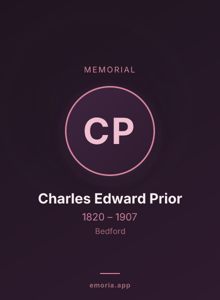Memorial portrait of Charles Edward Prior