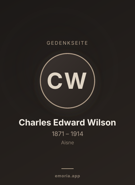 Gedenkportrait von Charles Edward Wilson