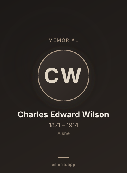 Memorial portrait of Charles Edward Wilson