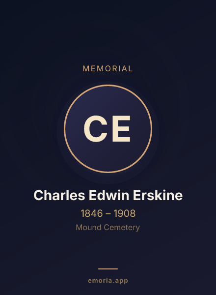 Memorial portrait of Charles Edwin Erskine