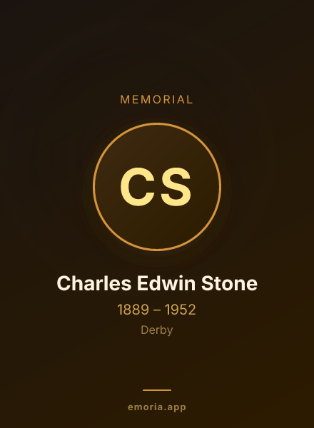 Memorial portrait of Charles Edwin Stone