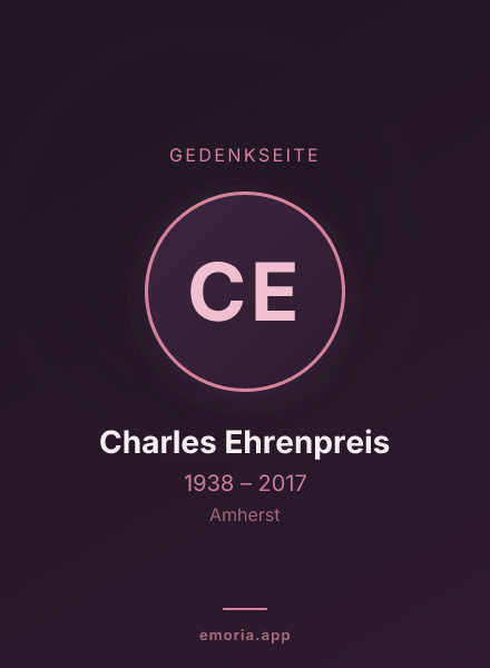 Gedenkportrait von Charles Ehrenpreis