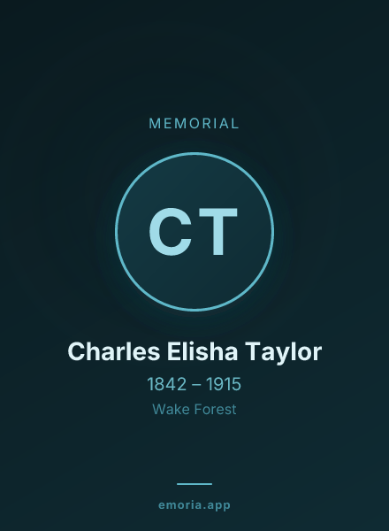 Memorial portrait of Charles Elisha Taylor