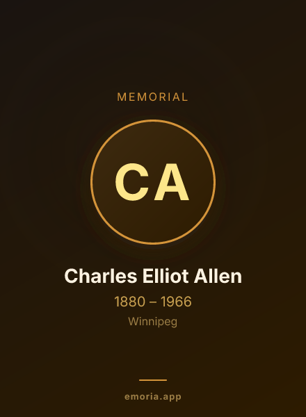 Memorial portrait of Charles Elliot Allen