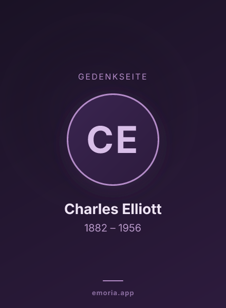 Gedenkportrait von Charles Elliott