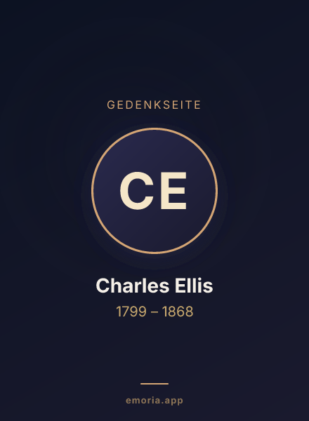 Gedenkportrait von Charles Ellis