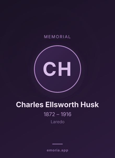 Memorial portrait of Charles Ellsworth Husk