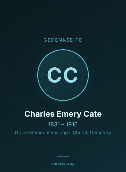 Gedenkportrait von Charles Emery Cate