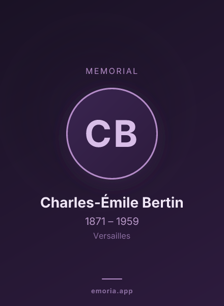 Memorial portrait of Charles-Émile Bertin