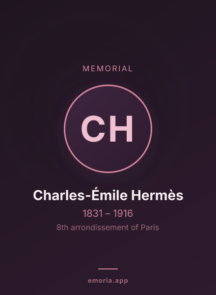 Memorial portrait of Charles-Émile Hermès