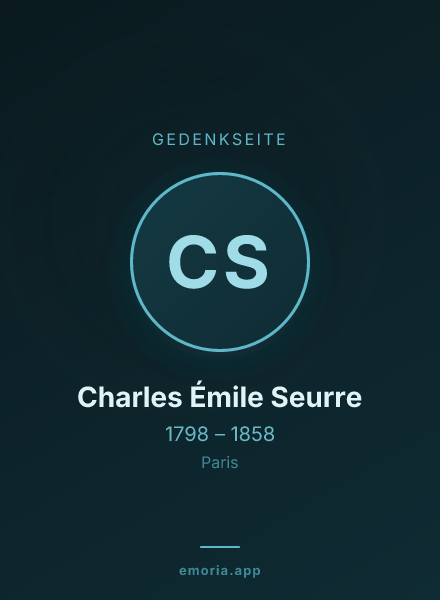 Gedenkportrait von Charles Émile Seurre