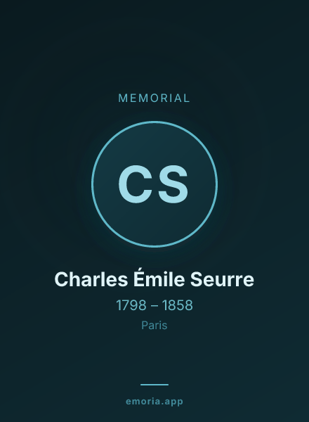 Memorial portrait of Charles Émile Seurre