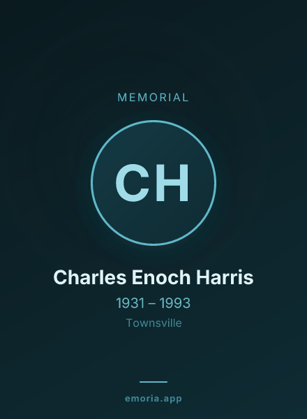 Memorial portrait of Charles Enoch Harris