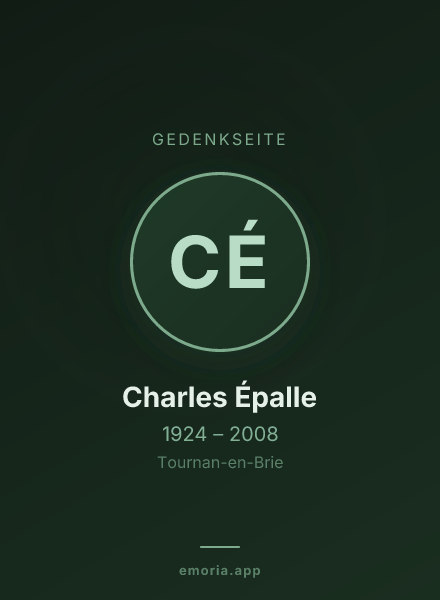 Gedenkportrait von Charles Épalle