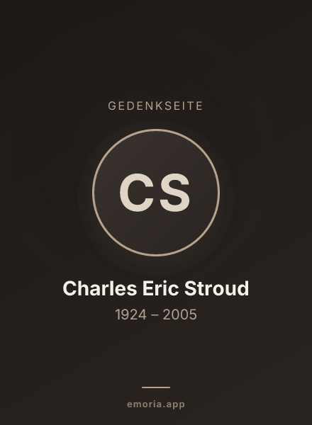 Gedenkportrait von Charles Eric Stroud