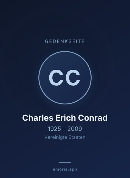 Gedenkportrait von Charles Erich Conrad
