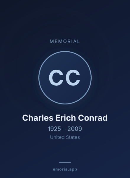Memorial portrait of Charles Erich Conrad