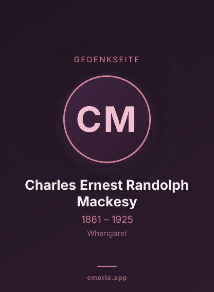 Gedenkportrait von Charles Ernest Randolph Mackesy