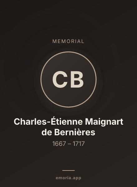 Memorial portrait of Charles-Étienne Maignart de Bernières