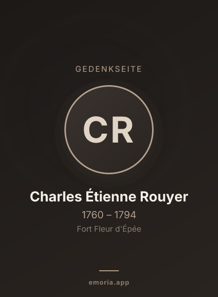 Gedenkportrait von Charles Étienne Rouyer