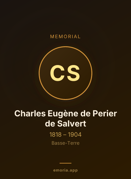Memorial portrait of Charles Eugène de Perier de Salvert