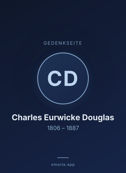 Gedenkportrait von Charles Eurwicke Douglas